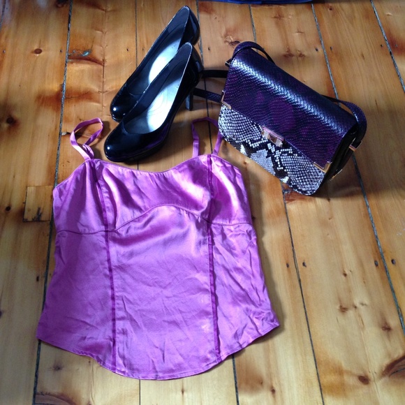 Express Tops - Purple silk top from Express "Gifted"